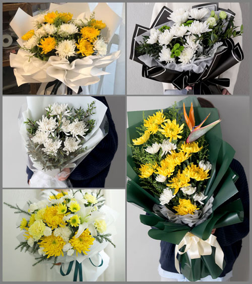 江苏泰州泰兴市虹桥镇公殿村白事花束代送